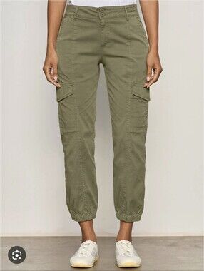 Sanctuary Olive Green Cotton Blend Cargo Jogger Pants